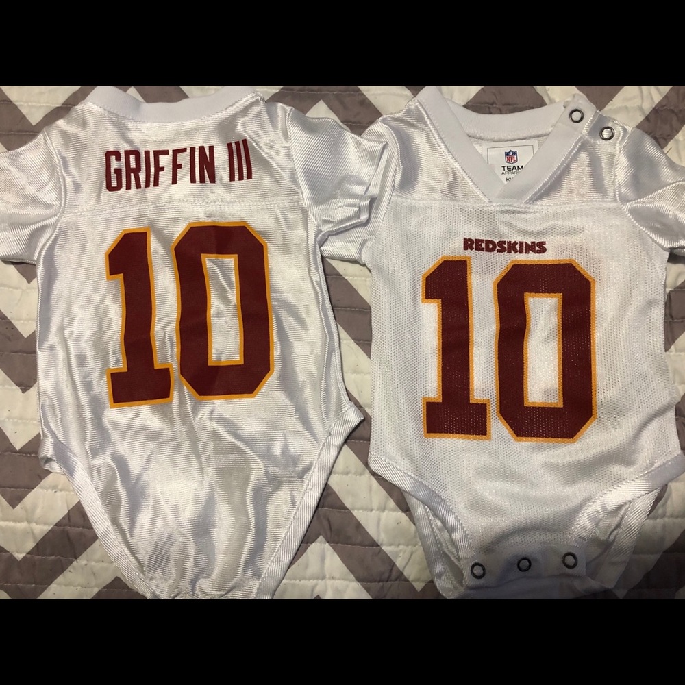 Two Baby Washington Redskins Jersey 0-3 months